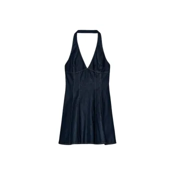 ZARA Slip Dress Women's Deep Indigo