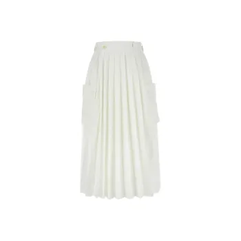 Sacai Pleated Wrap Cargo Midi Skirt