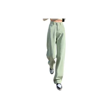YINLEI Jeans Women's Mint Green