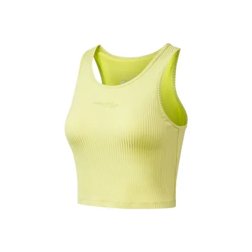 Saucony Sleeveless Sports Shirts Women's Light Yellow Cream