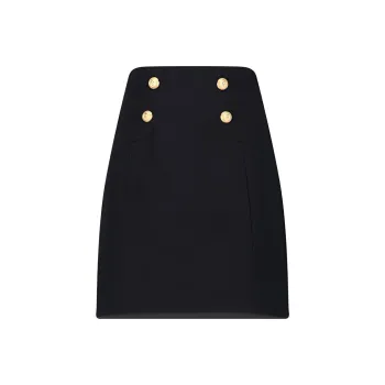 BALMAIN Casual Short Skirts Women's Black