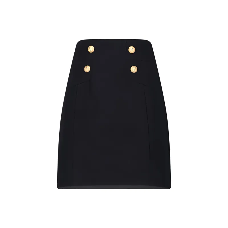 BALMAIN Casual Short Skirts Women's Black-0