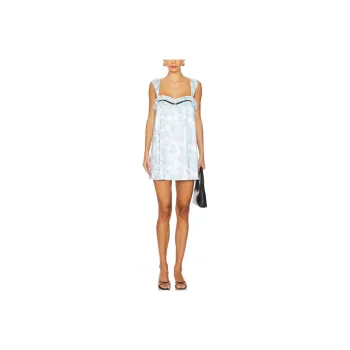 FOR LOVE & LEMONS Sleeveless Dress Women's Light Blue