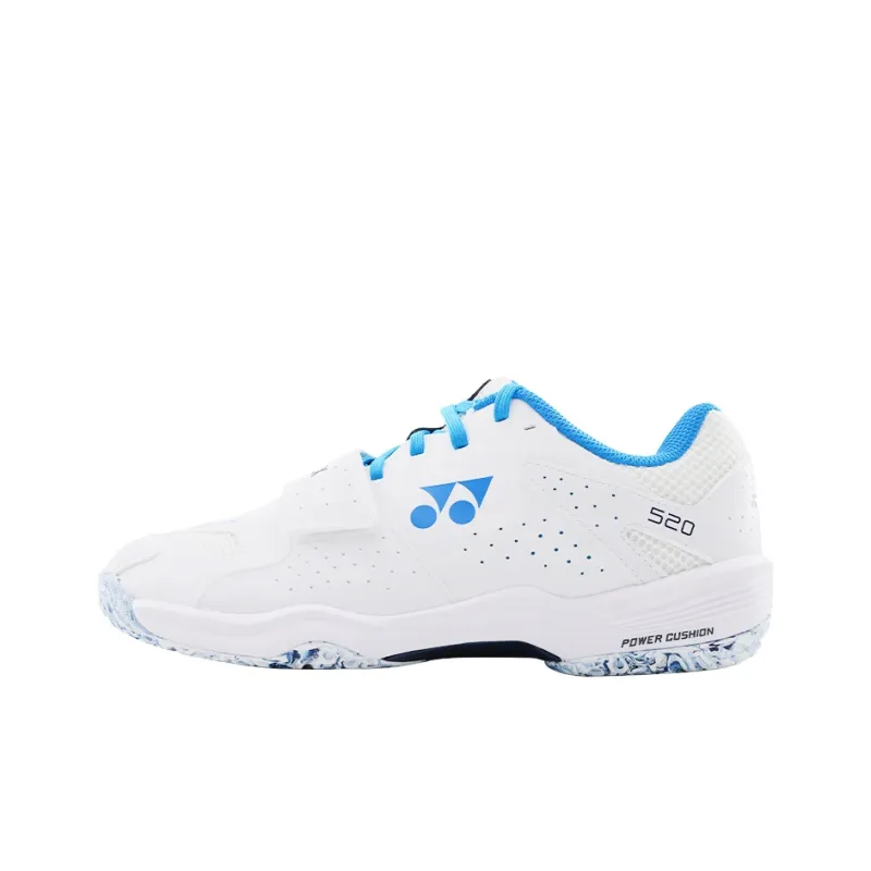 YONEX Cushioning, Slip Resistant, And Abrasion Resistant Low Top Badminton Shoes Unisex White Blue-2