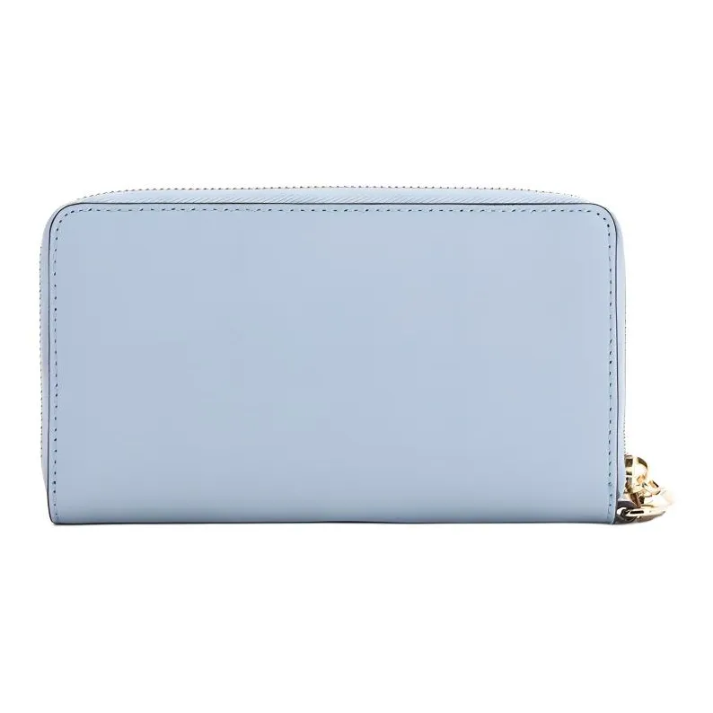 MICHAEL KORS Jet Set Travel Cow Leather Wallet Mini Women's Blue-1