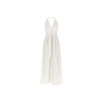 MaxMara Ancona V Neck Belted Sleeveless Dress
