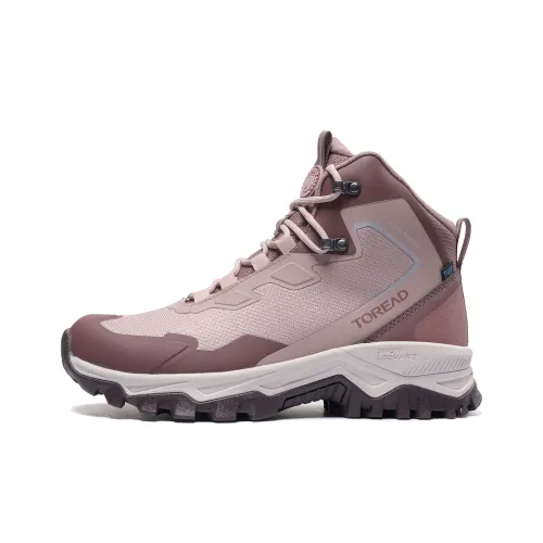 TOREAD Anti Slip Wear Resistant Mid Top Hiking Shoes Women's Purple