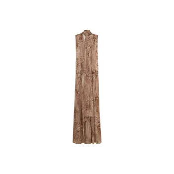 Blumarine Printed Chiffon Dress