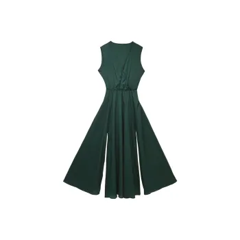VIKINI VENDER SWIM WEAR & BEACH WEAR Sleeveless Dress Women's Green