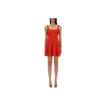 Staud SS25 Slip Dress Women's Red