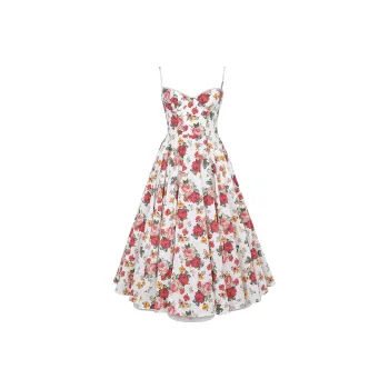 HOUSE OF CB MADEMOISELLE Slip Dresses Women's ROSE PRINT/Rose Print