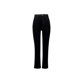 Alaia High Waist Straight Leg Jeans