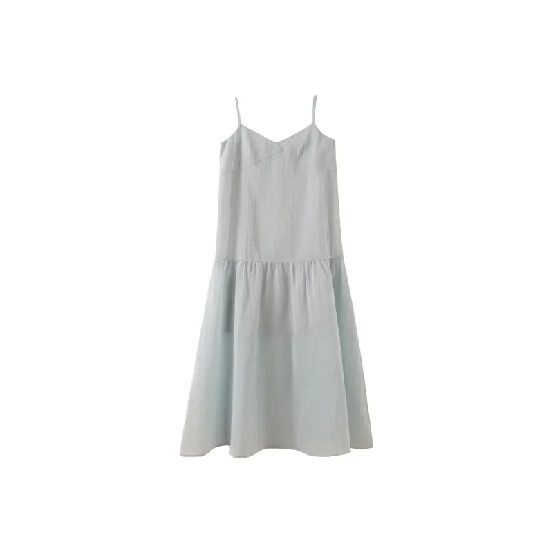 Miss Chipmunk Slip Dresses Women's Gray Blue-0