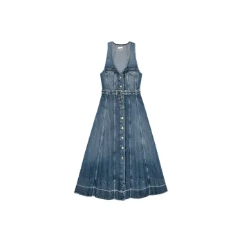 GANNI Denim Maxi Dress