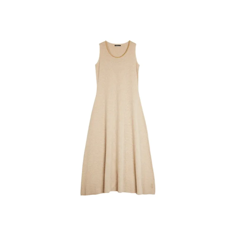 ELLE XU ZHI Collaboration Sleeveless Dresses Women's Light Yellow-0