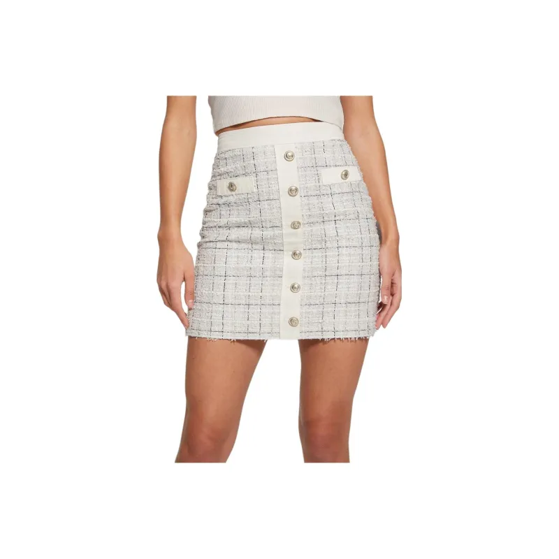 GUESS Casual Short Skirts Women's White-0