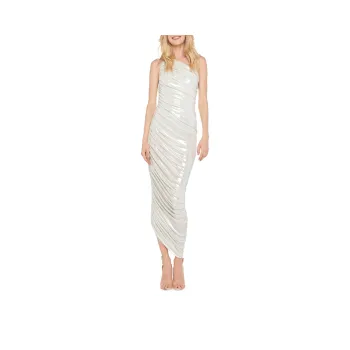 NORMA KAMALI Diana Asymmetrical Off shoulder Dress