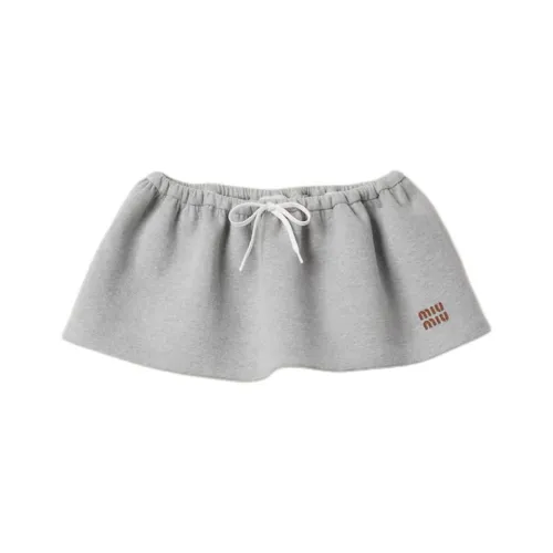 MIU MIU Casual Short Skirts Women's Gray