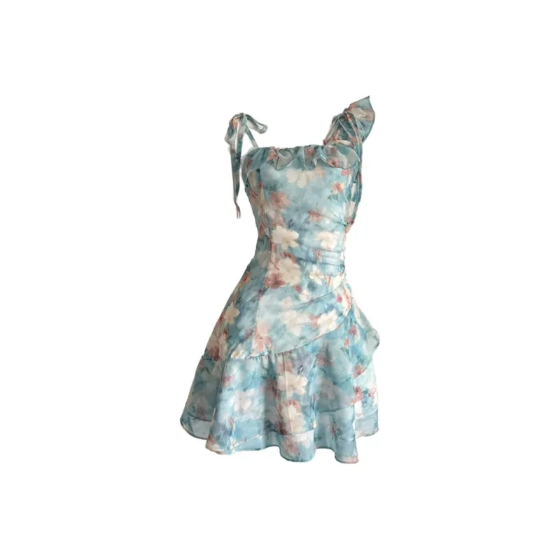 BEAUTIFUL CONFESSION Slip Dress Women's Blue-0