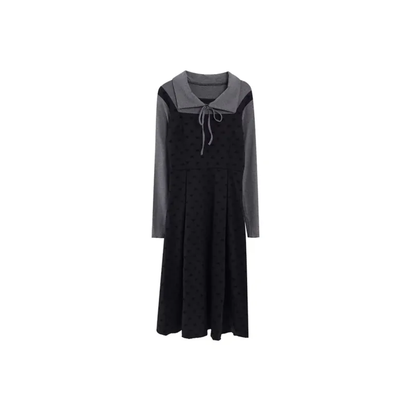 Incolore Long Sleeved Dresses Women's Black-0