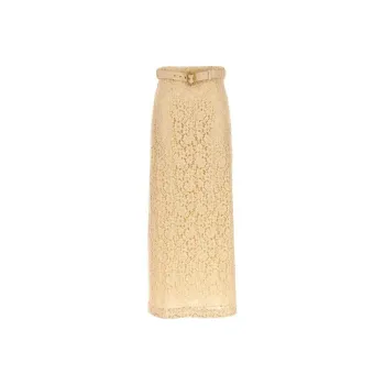 Zimmermann Casual Long Skirts Women's Beige Yellow