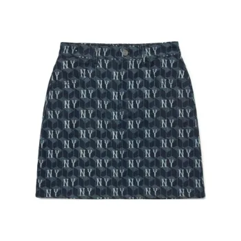 MLB Denim Short Skirts Women's Blue