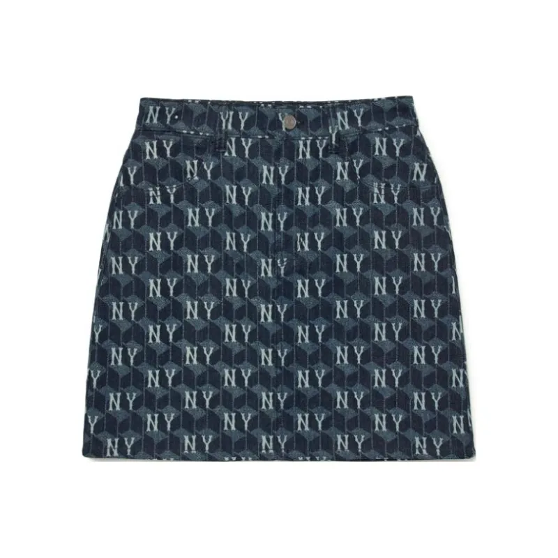 MLB Denim Short Skirts Women's Blue-0