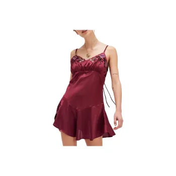 FREE PEOPLE Morning Kiss Mini Slip Slip Dresses Women's Red Rouge/Rouge Red
