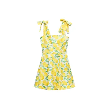 ZARA Slip Dresses Women's Yellow