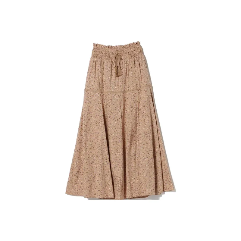 Beams Casual Long Skirts Women's Beige-0