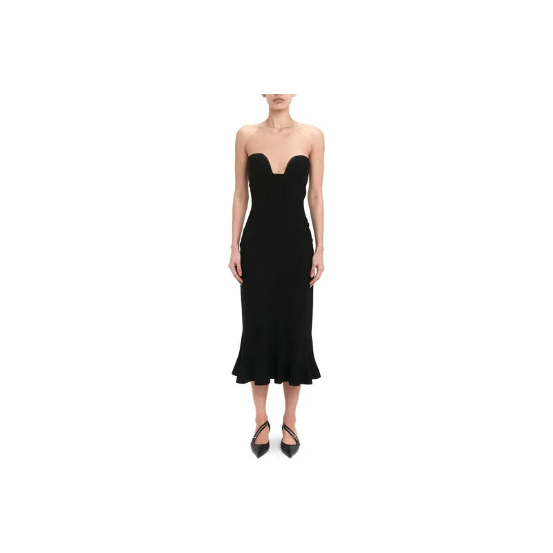 Nensi Dojaka Knitted Midi Dress-0