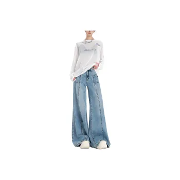 YINLEI Jeans Women's Vintage Blue