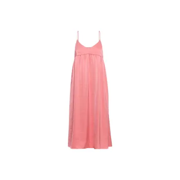 ARITZIA Wilfred Lover Satin Midi Dress Slip Dresses Women's Petunia Pink/Dwarf Petunia Pink