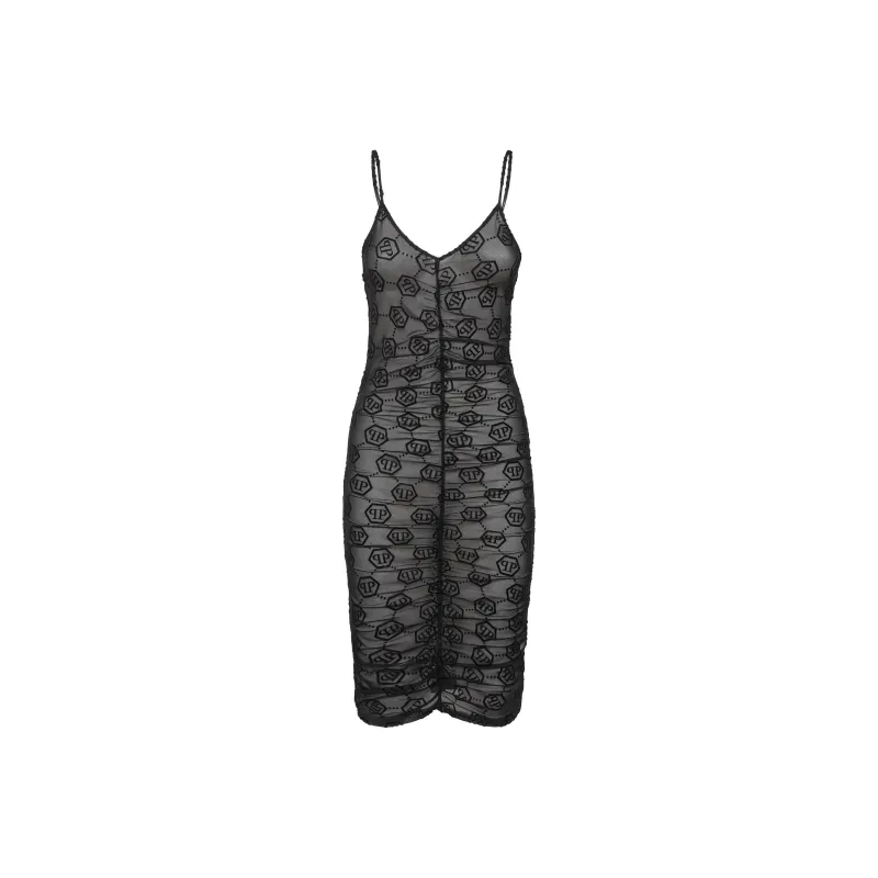 PHILIPP PLEIN Slip Dresses Women's Black-0