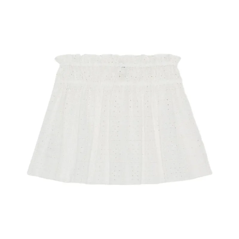 GANNI Casual Short Skirts Women's White-0