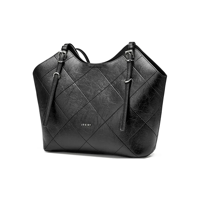 JOSINY Synthetic Leather Shoulder Bag Women's Ecru/Black-1