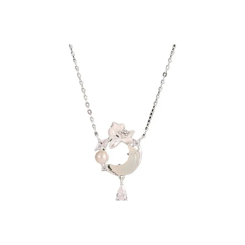 Royal Heaven's Choice Hetian Jade Pale Greenish White Jade Unisex-0