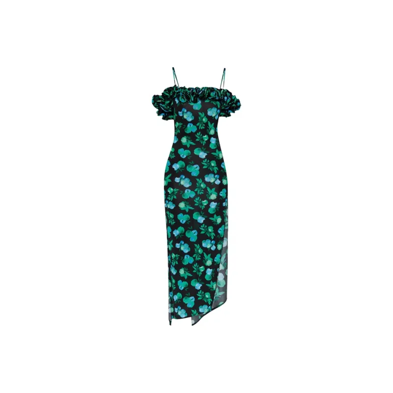 COPERNI Floral Printed Ruffle Dress-0