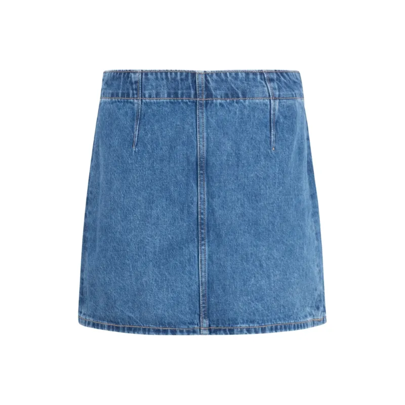 CALVIN KLEIN Denim Short Skirts Women's Denim Blue-0