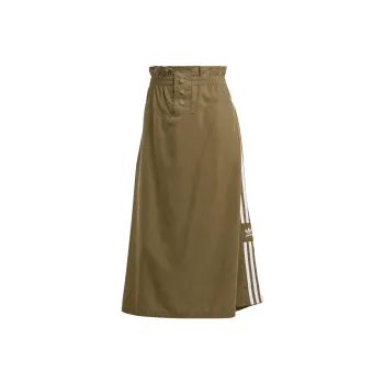 Adidas Originals Casual Long Skirts Women's Strata Olive Green