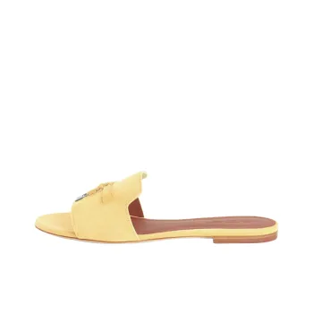 Loro Piana Slide Slippers Women's Yellow