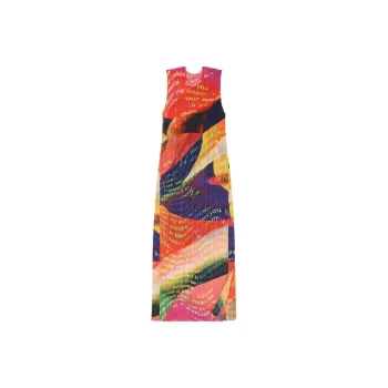 PLEATS PLEASE ISSEY MIYAKE SS24 Sleeveless Dress Women's Red