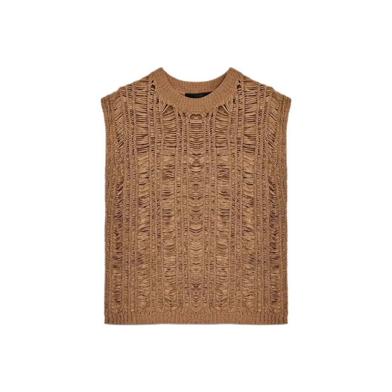 ZARA Knitwear Women's Brown Yellow-0