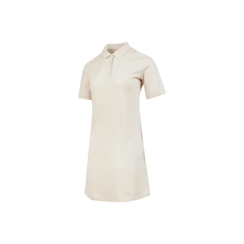 Nike Sportswear Short-Sleeved Dresses Women's Light Redwood Umber/White-0