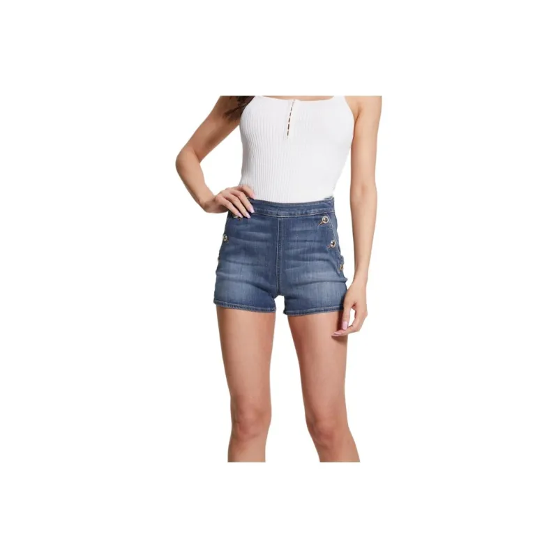 GUESS Janae Shorts Denim Shorts Women's Blue-0