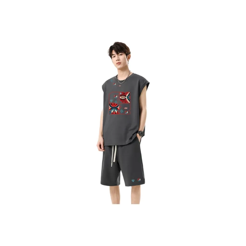 FUERZA Casual Sportswear Unisex 2 Piece Set-5