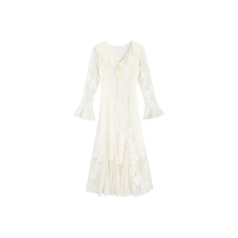 FLIM Long Sleeved Dress Fashion Single Item Women's-0