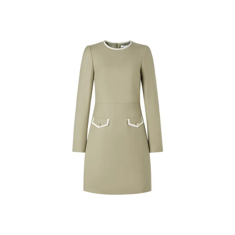 JZ. ANNAKRO Long Sleeved Dress Women's Green Shades-0