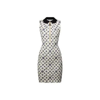LOUIS VUITTON Monogram Fitted Dress