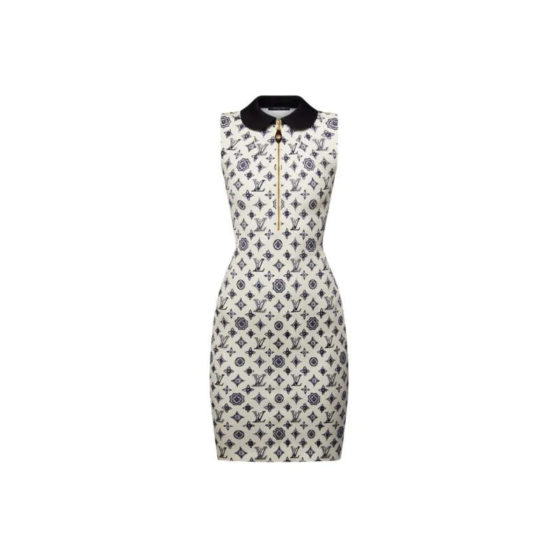LOUIS VUITTON Monogram Fitted Dress-0